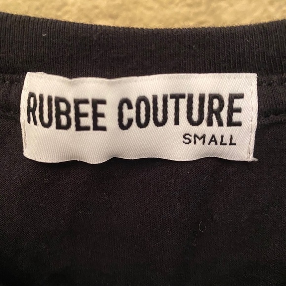RUBEE COUTURE CityCycle Black T-Shirt Size Small - Picture 3 of 5